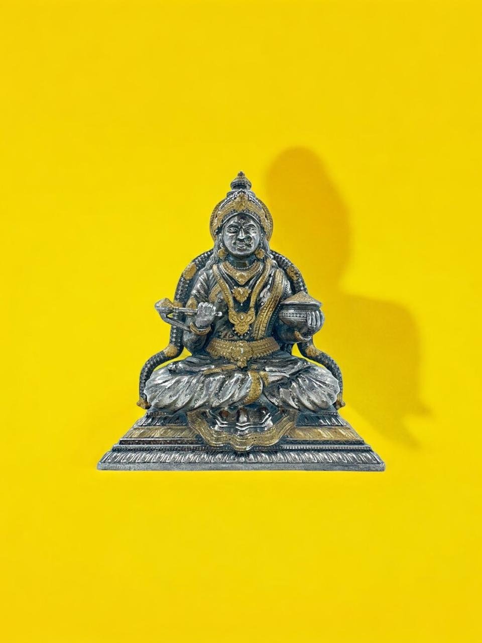 Annapurna Devi Idol – Antique & Gold Polish