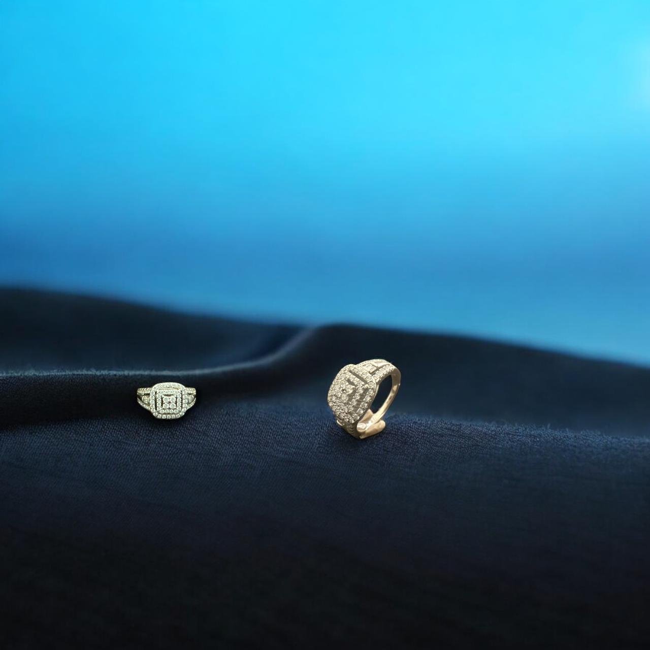 CZ Silver Polish Ladies Ring