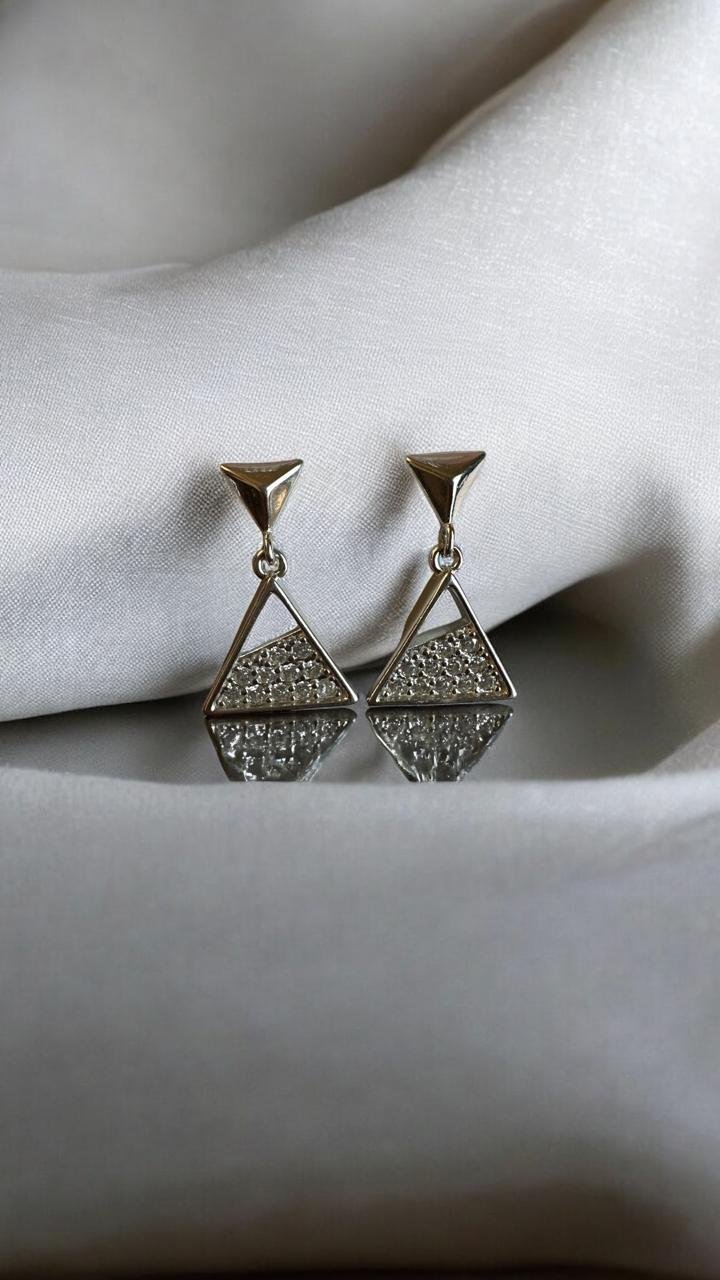 CZ Silver Spark Hangings