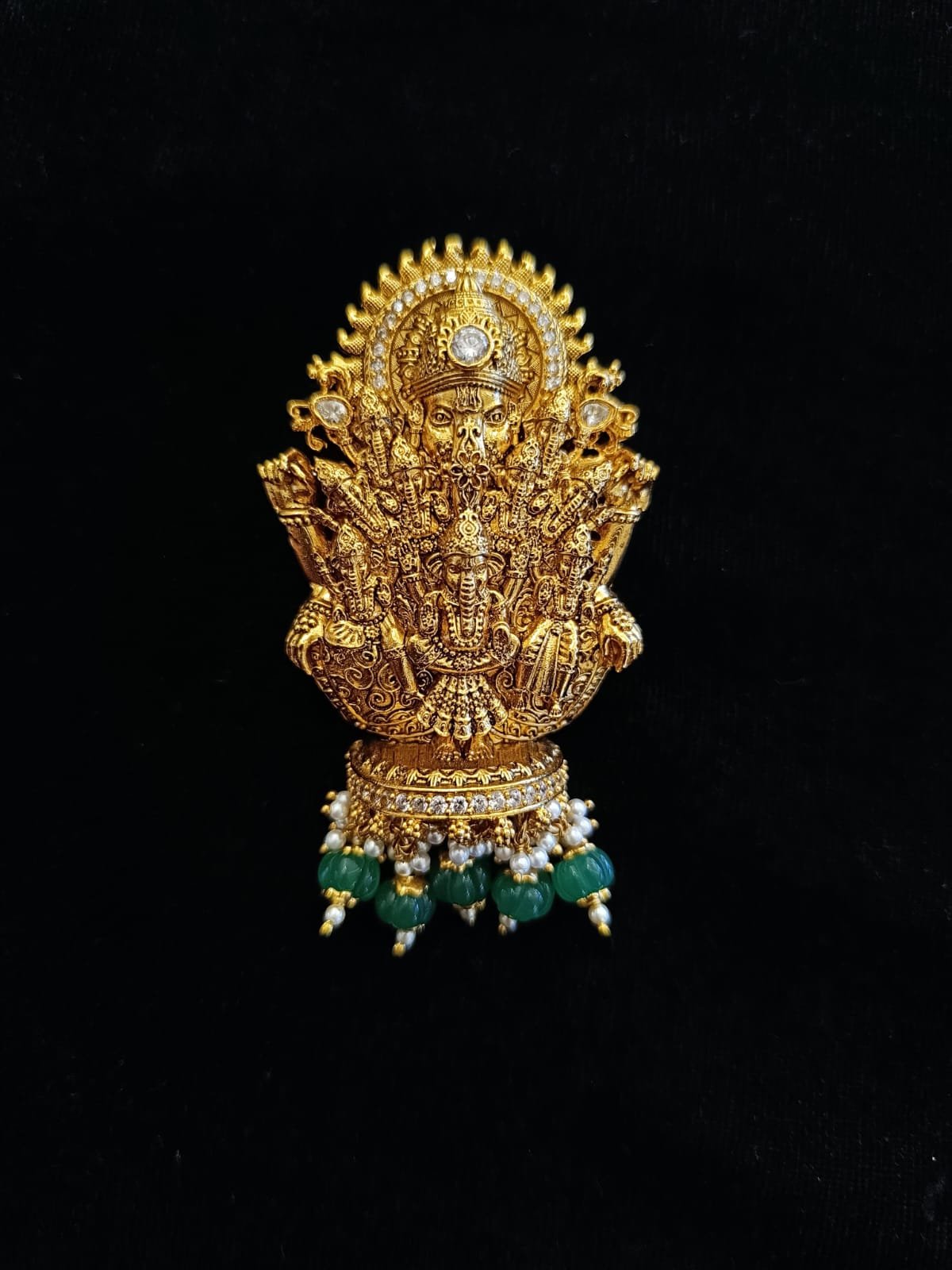 Gold Polish Ganesh Pendant