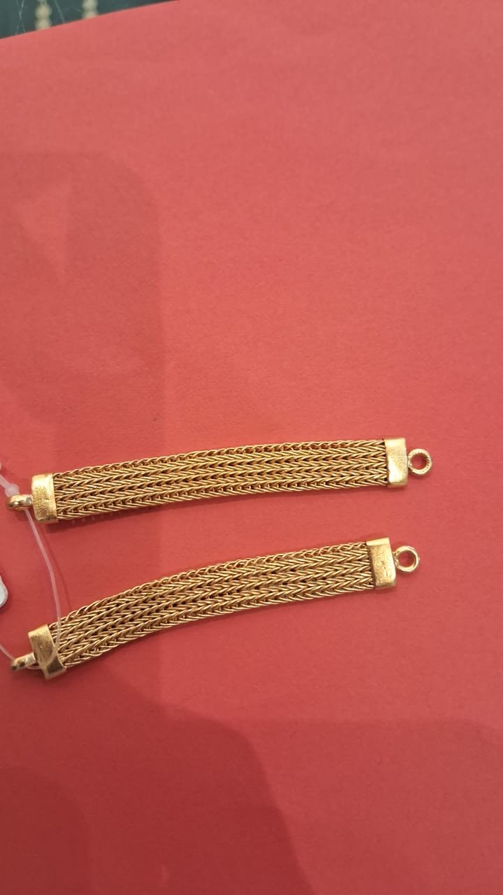 Gold Polish Nanupatti Back Chain