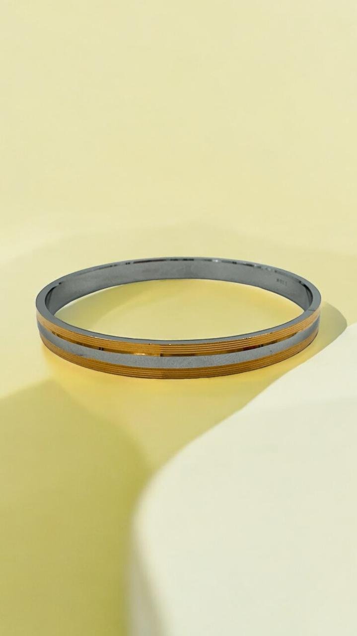 Gold & Silver Polish Men’s Kada