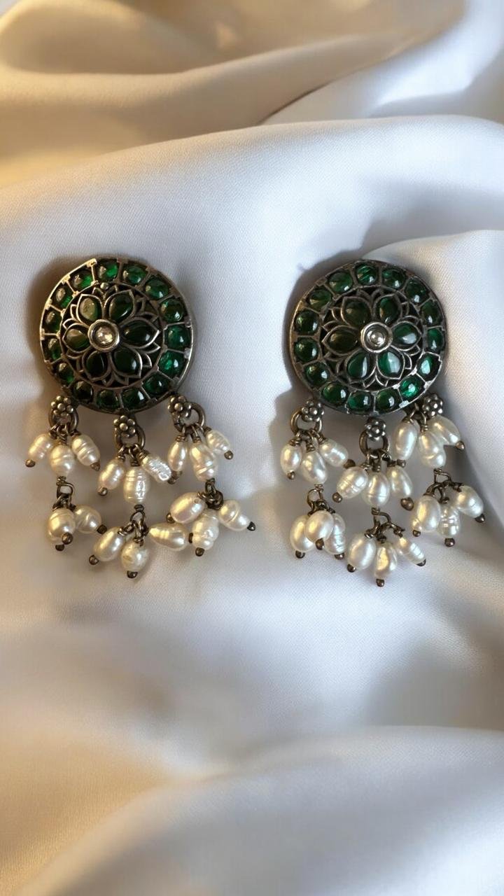 Green Pota Stone Studs