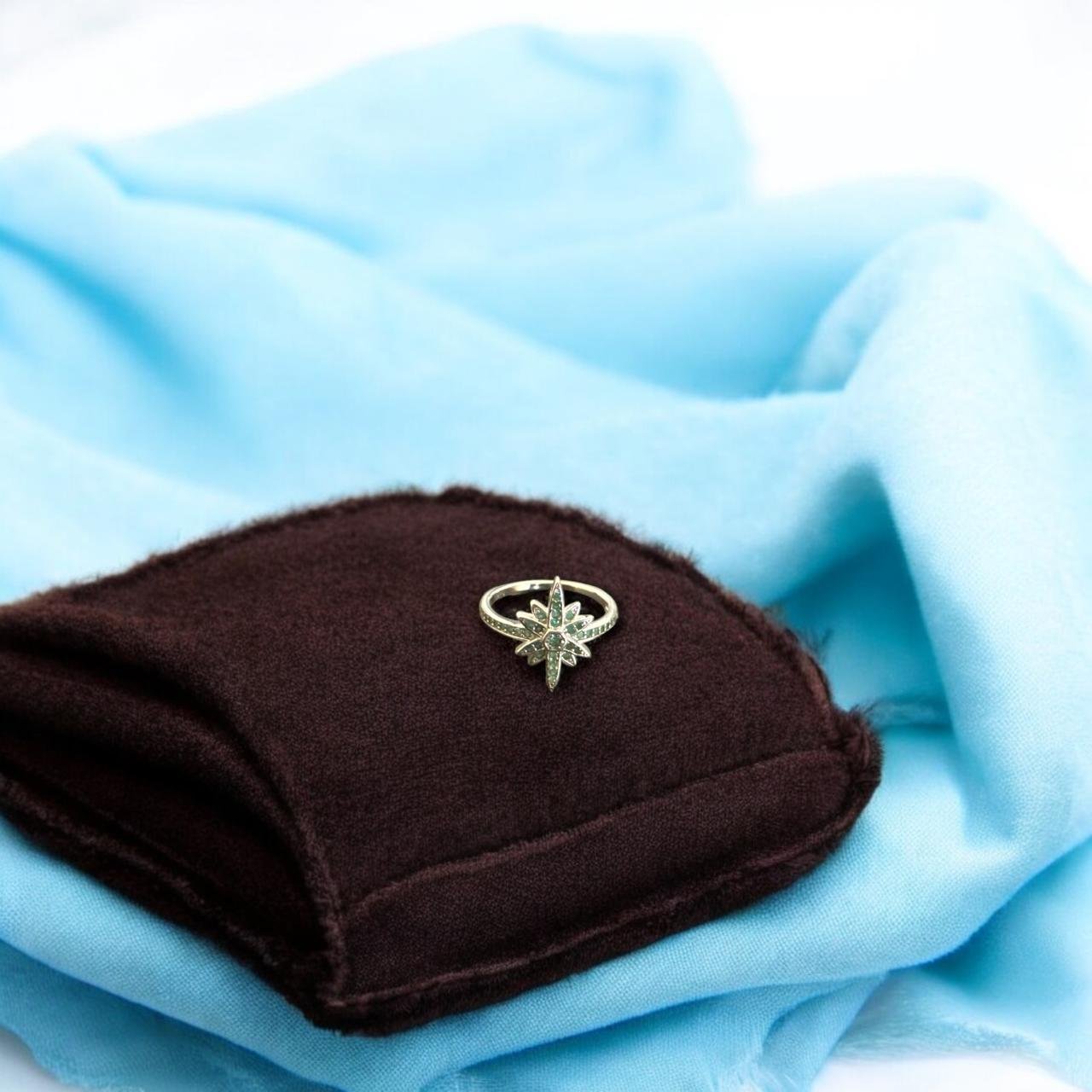 Green Stone Ladies Ring