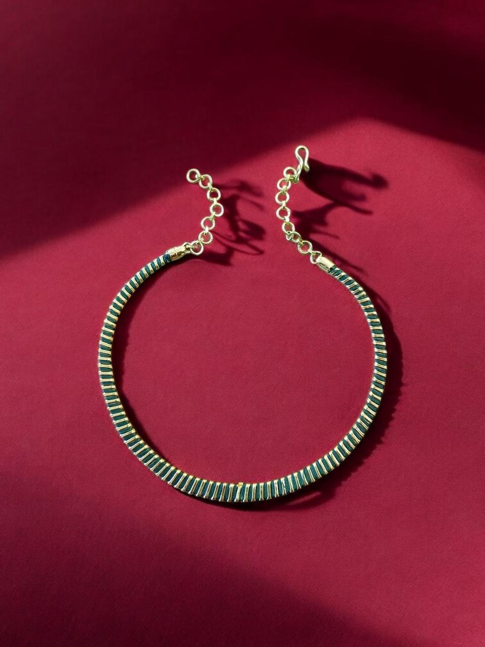 Kante Thread & Gold Chain Necklace