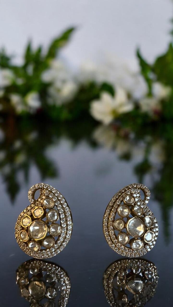 Mango Design CZ & Moissanite Victoria Studs