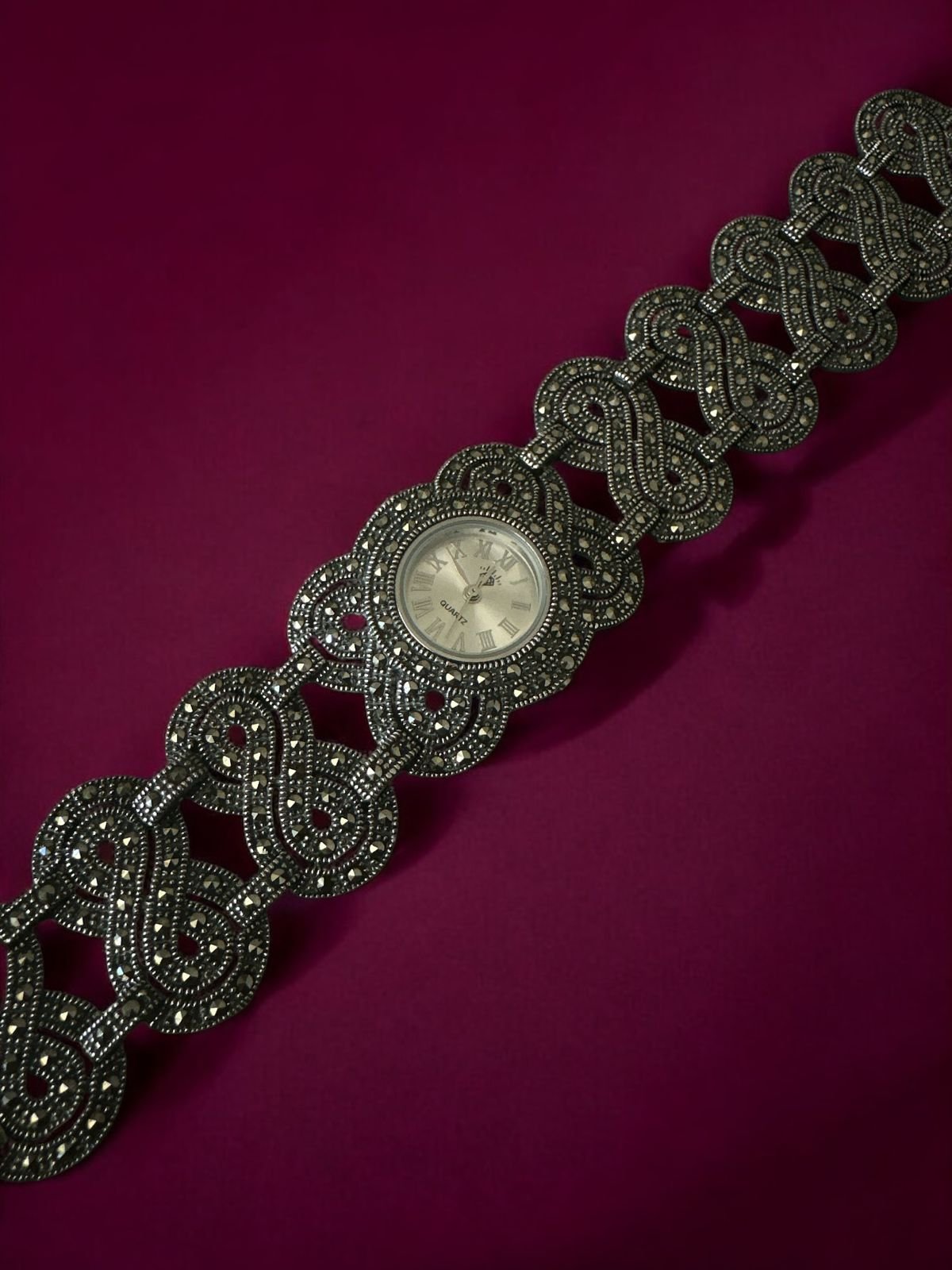 Marker stones woman watch