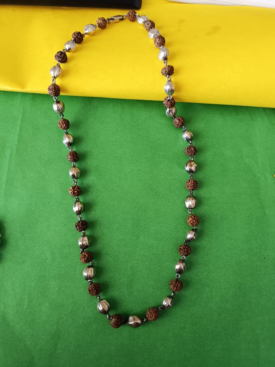 Men’s Chain with Rudraksha Silver Balls