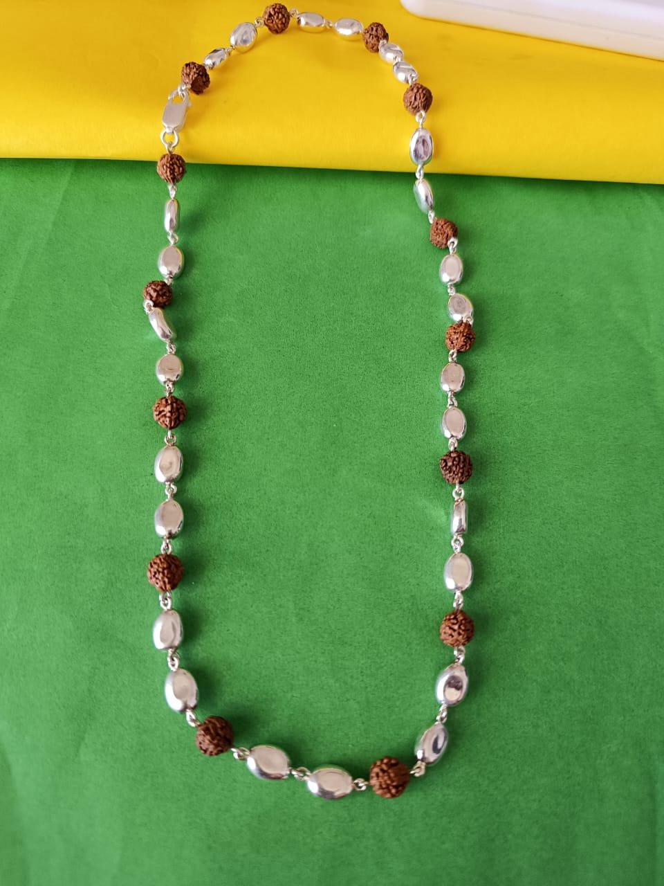 Men’s Chain with Rudraksha & Silver Balls