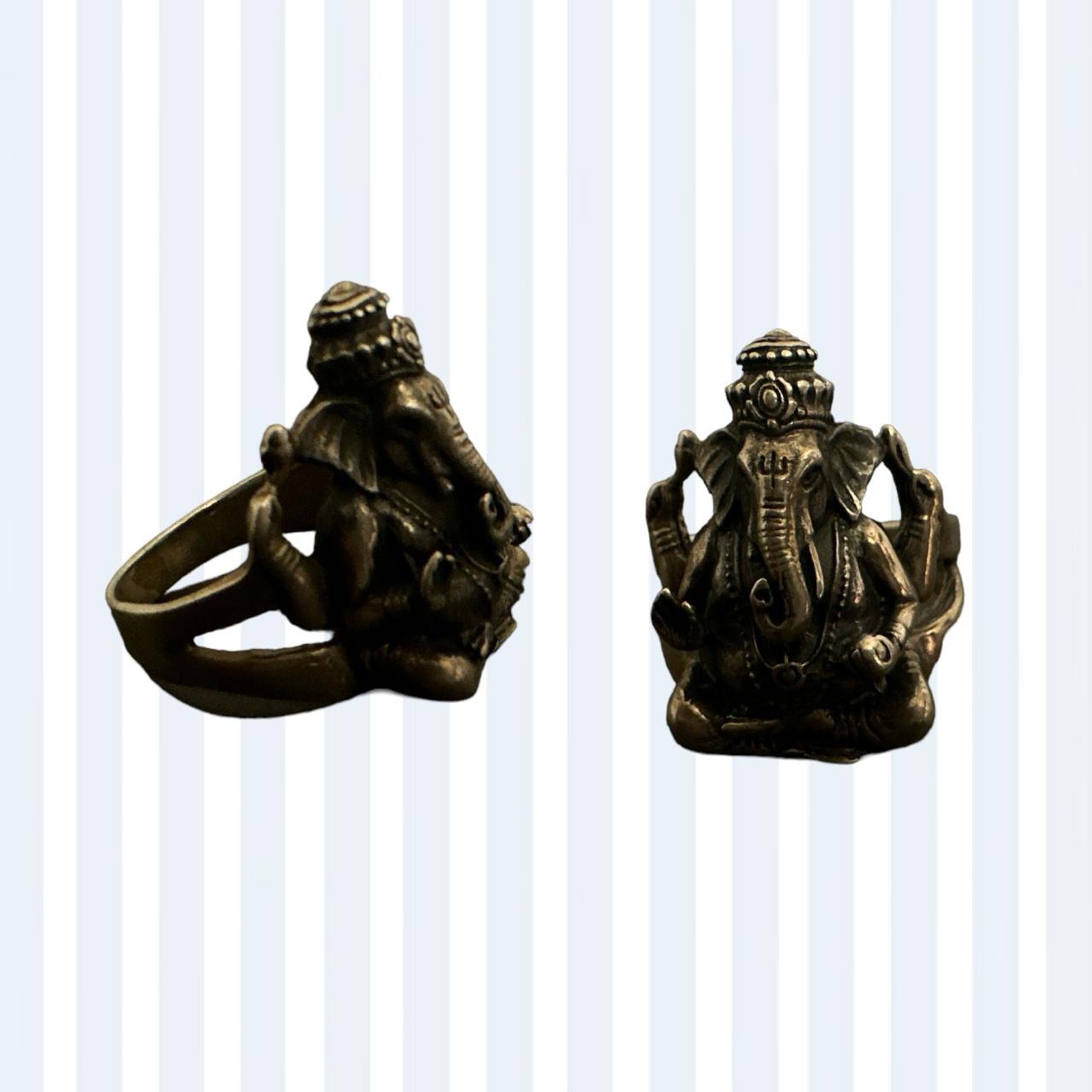 Oxidized Ganesh Men’s Party Wear Ring