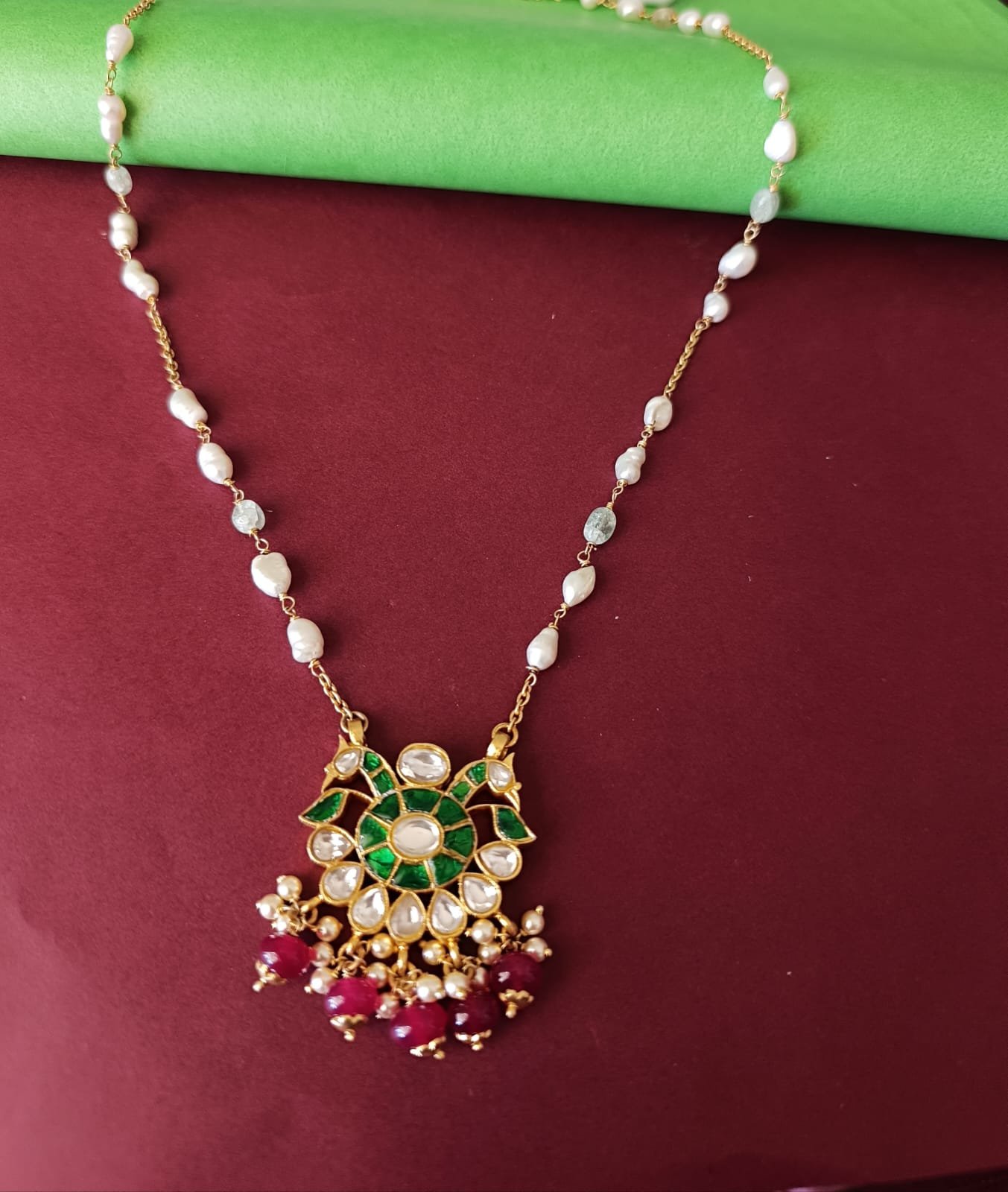 Peacock Mozanite Chain