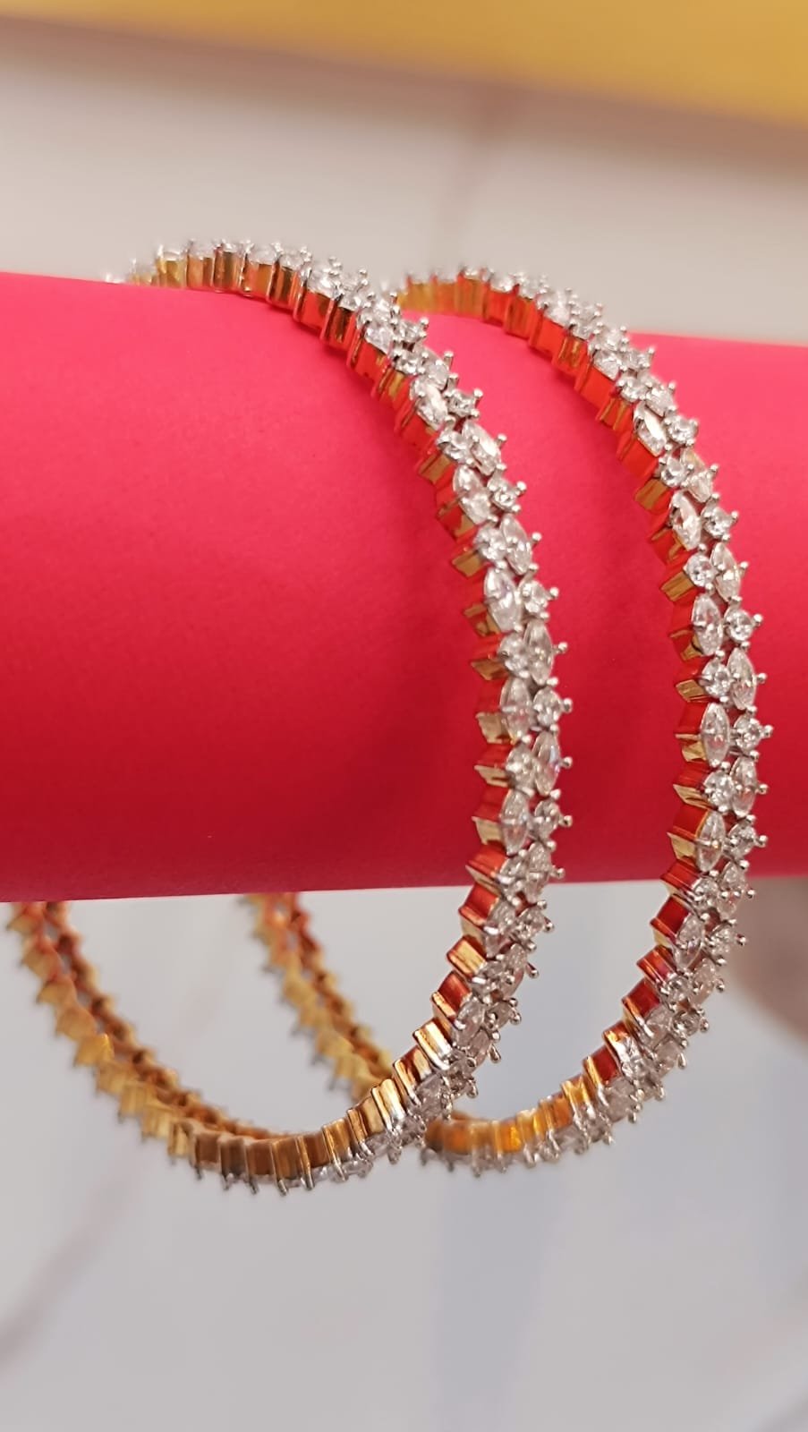 Premium CZ Gold Polish Bangles