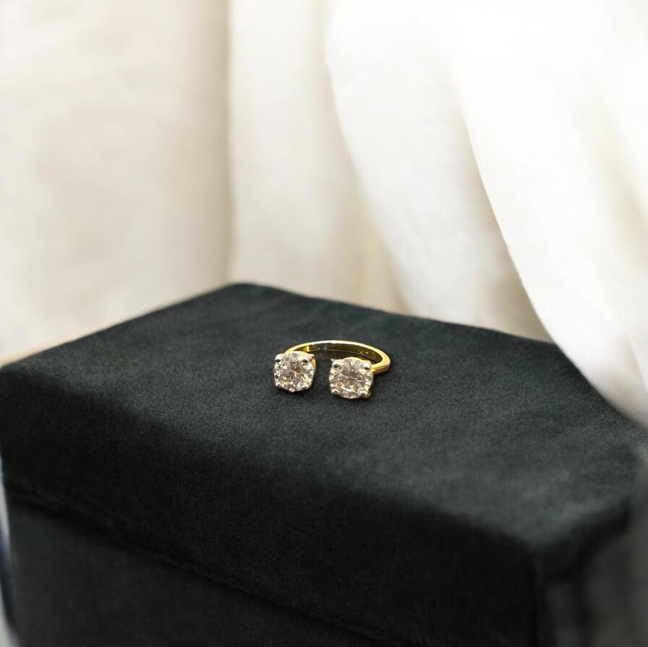 Premium CZ Gold Polish Ladies Ring