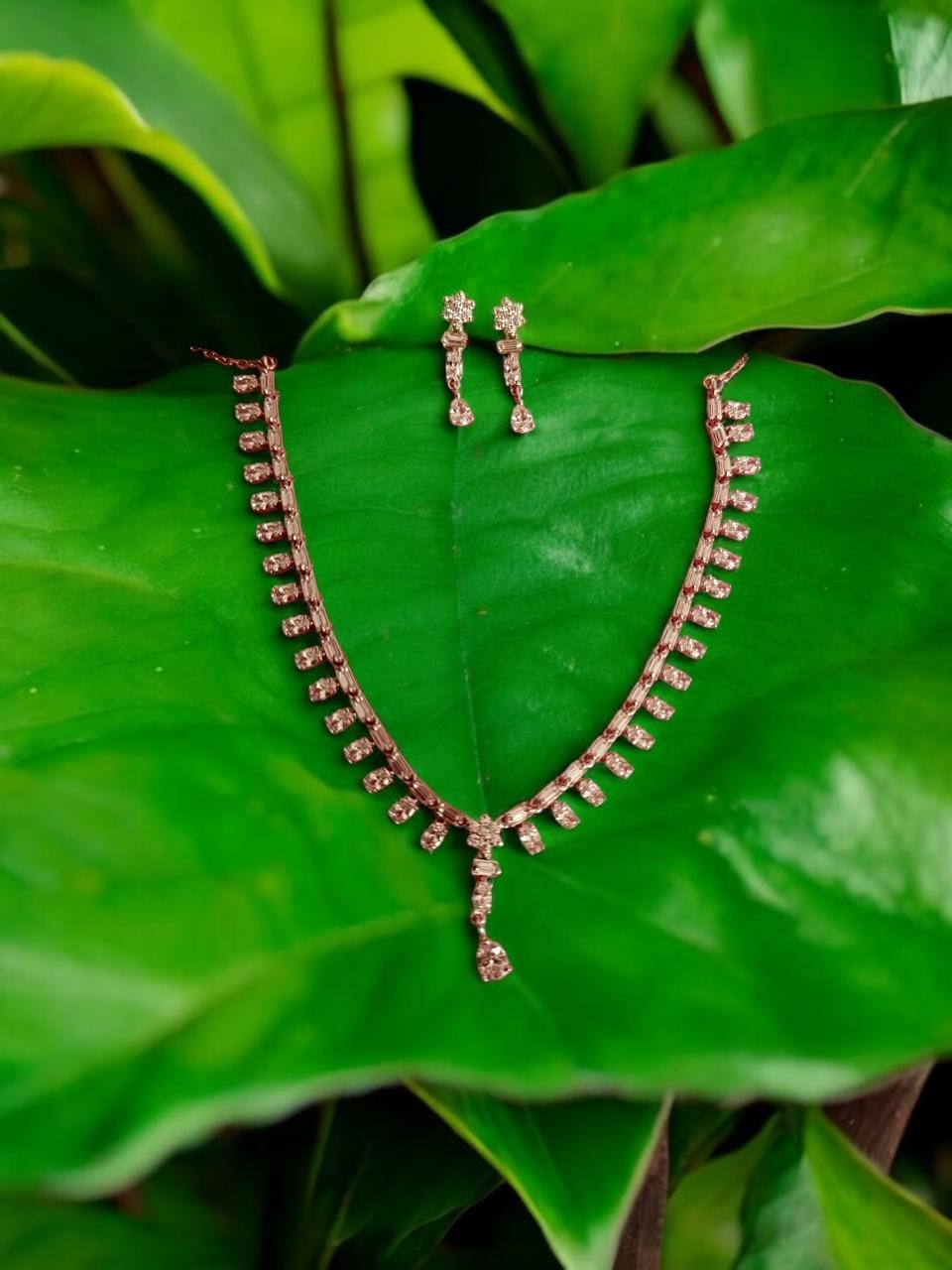 Premium CZ Necklace Set