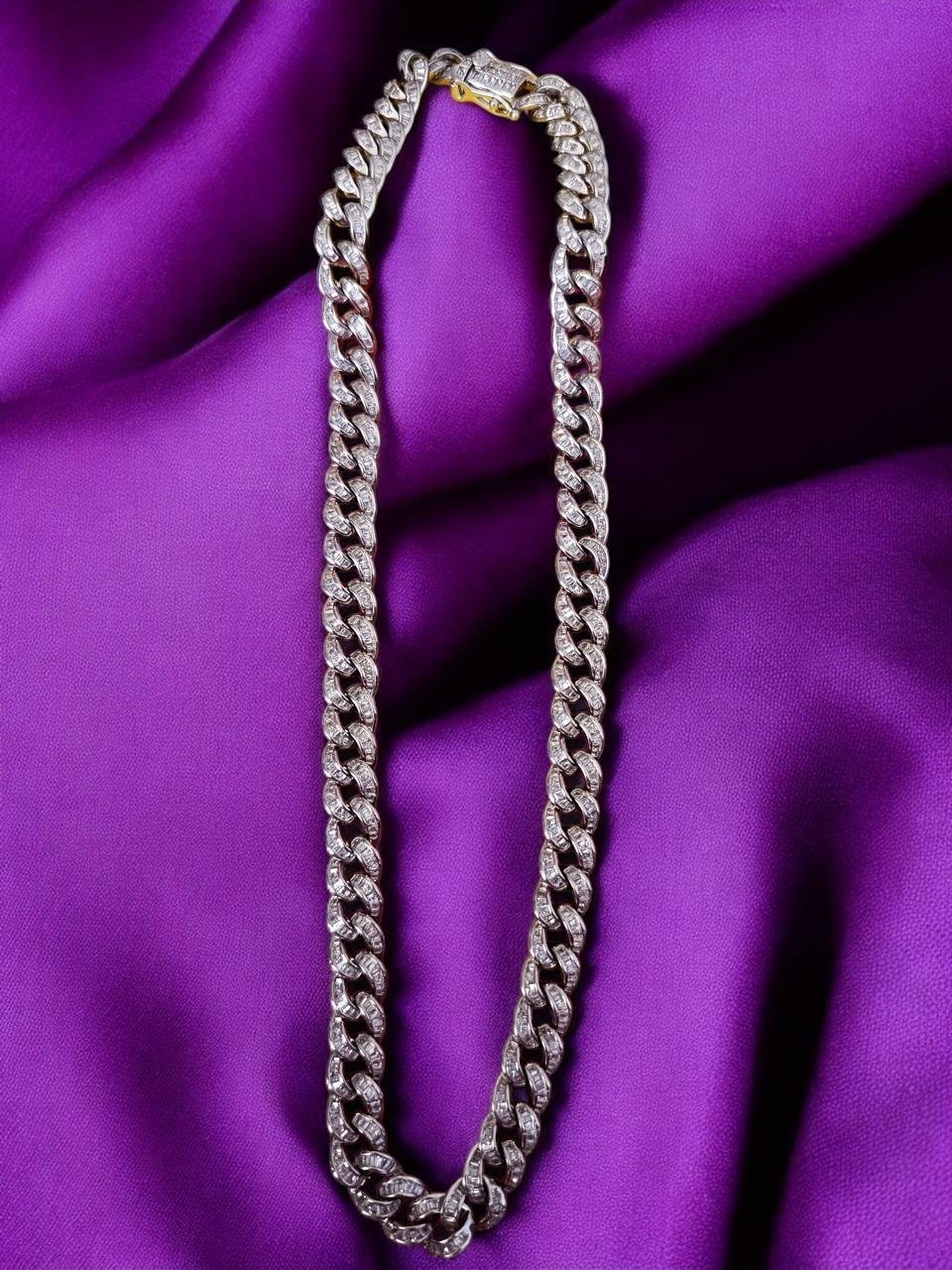 Premium CZ Rings Model Braided Men’s Chain