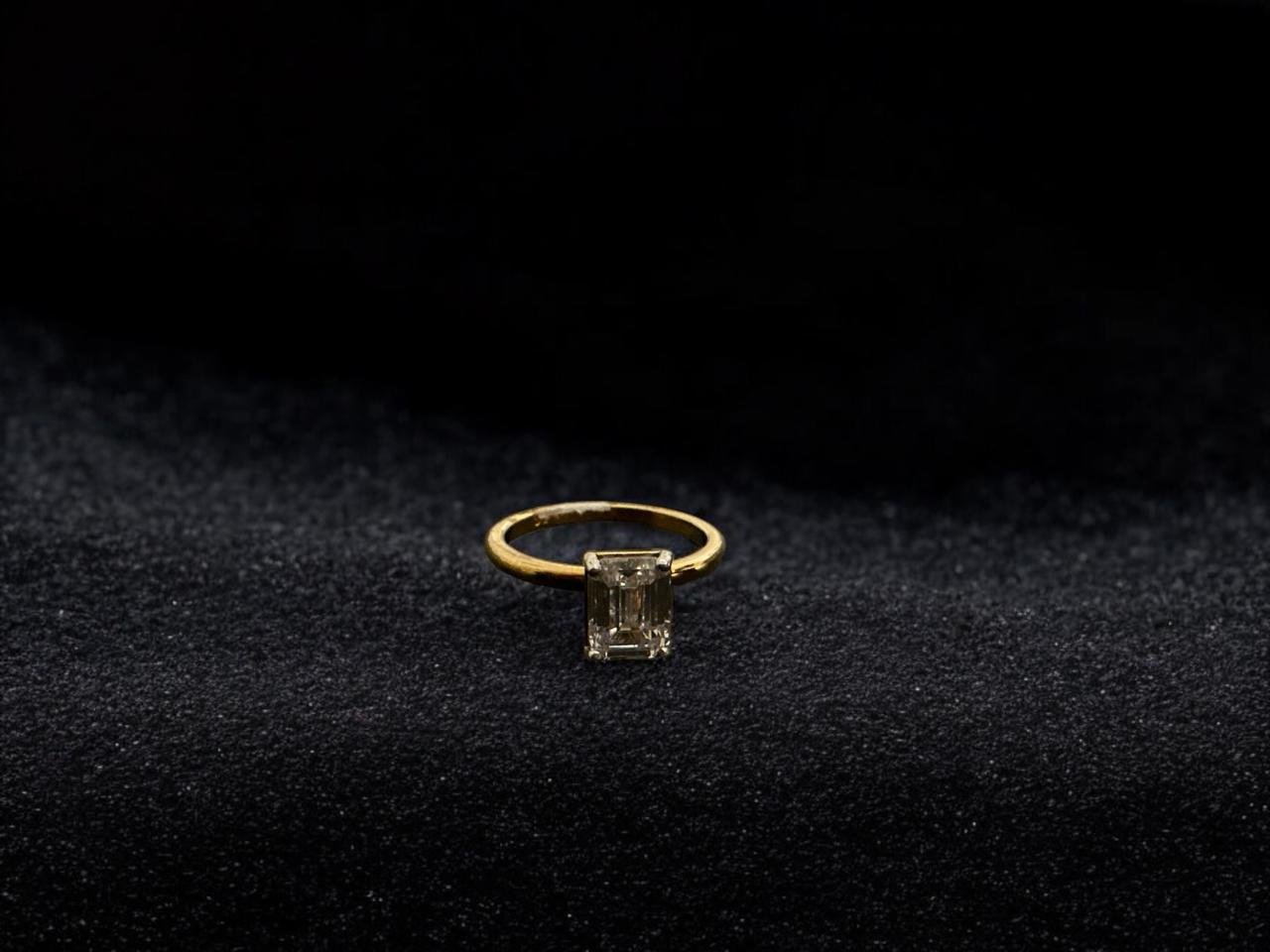 Premium CZ White Stone Ladies Finger Ring