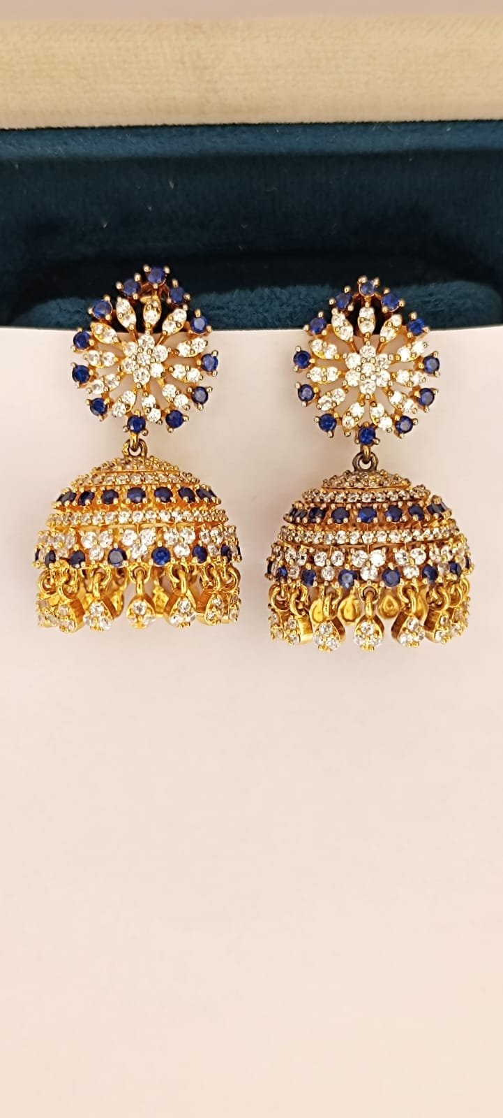 Royal Blue CZ Buttalu