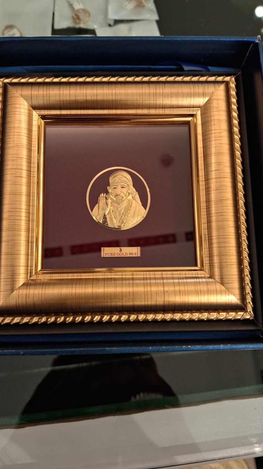 Saibaba Gold Frame
