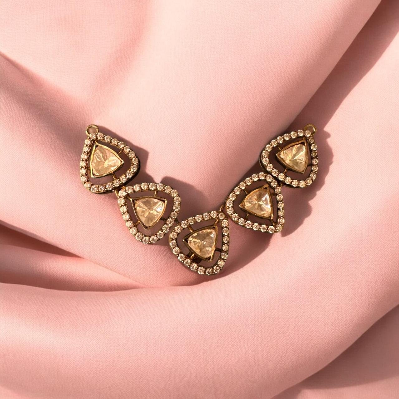 Victoria Polish CZ & Mozanite Pendant