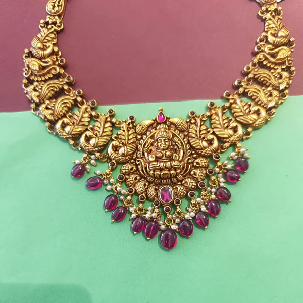 Antique Finish Temple Necklace